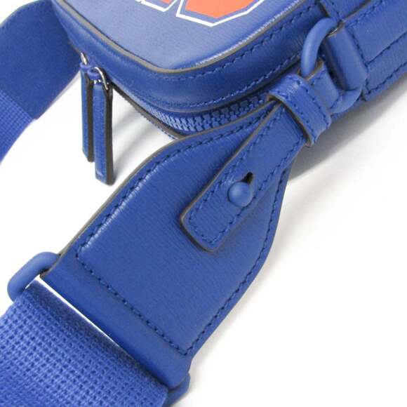 GUCCI Authentic Blue Leather Shoulder Bag - Picture 7 of 11